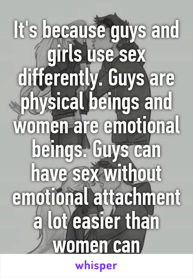 Sex without emotional attachment