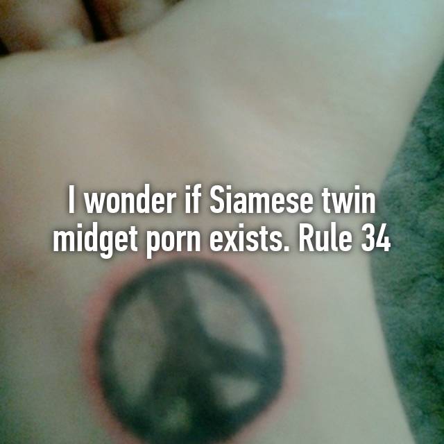 Siamese Porn - I wonder if Siamese twin midget porn exists. Rule 34