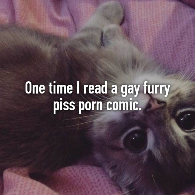 Furry Piss Porn - One time I read a gay furry piss porn comic.