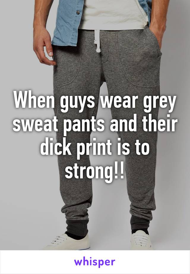 dick print grey sweats