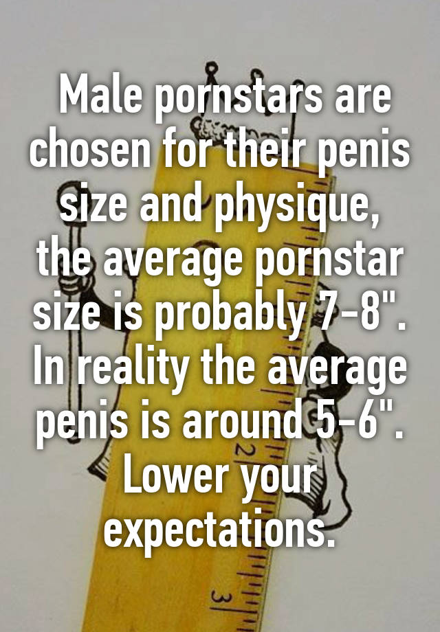Size pornstar penis Measured porn