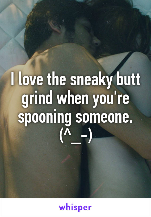 What is spooning someone