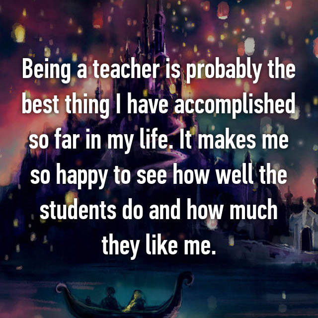 My Life Of Being A Teacher