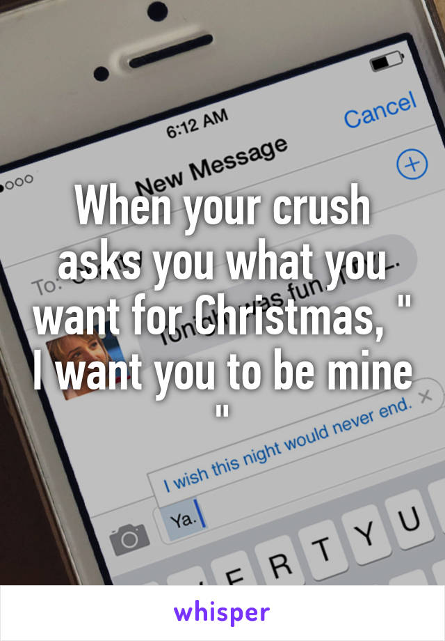 what to buy your crush for christmas