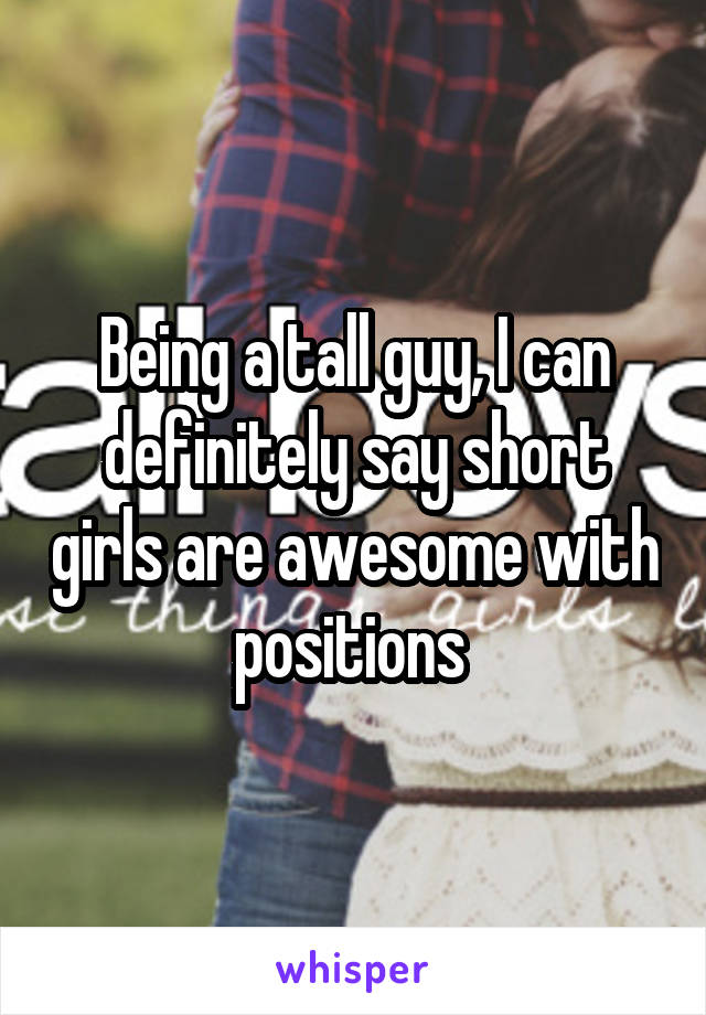 Positions tall guy short girl
