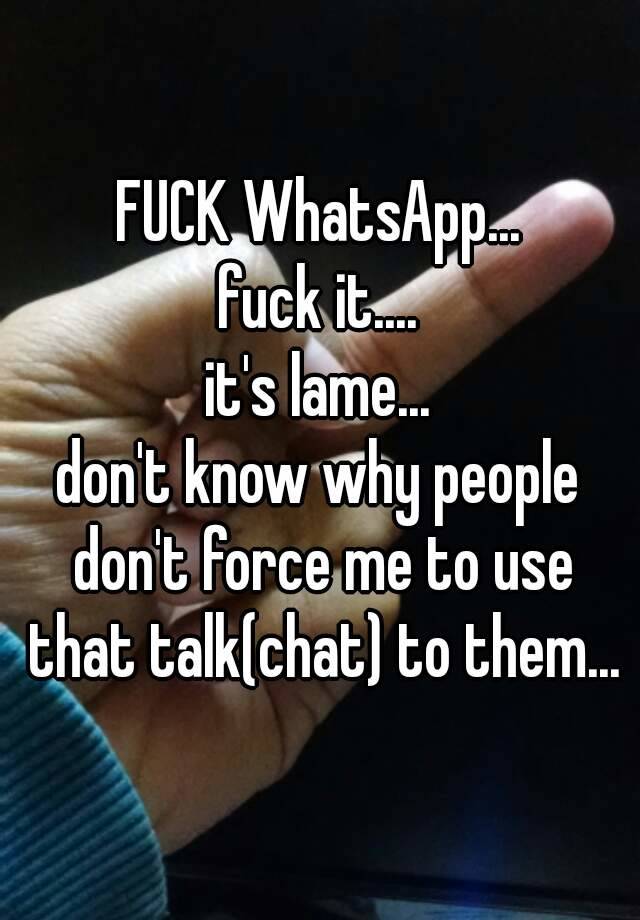 Whatsapp fuck WhatsApp Female