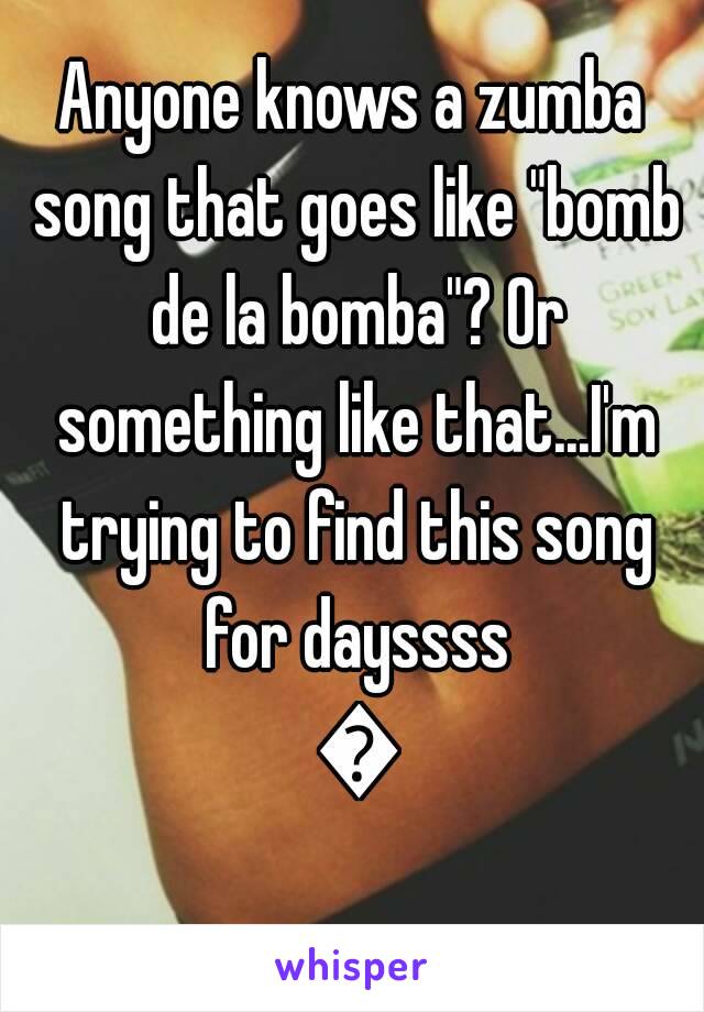 zumba music bomba