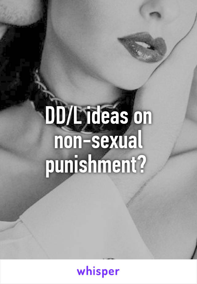Punishment ideas dd Domestic Discipline