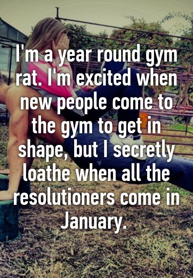 new years resolutioners at the gym
