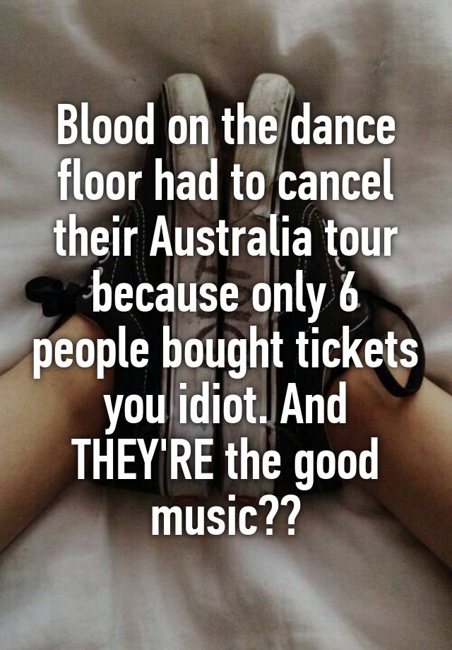 Blood On The Dance Floor Had To Cancel Their Australia Tour