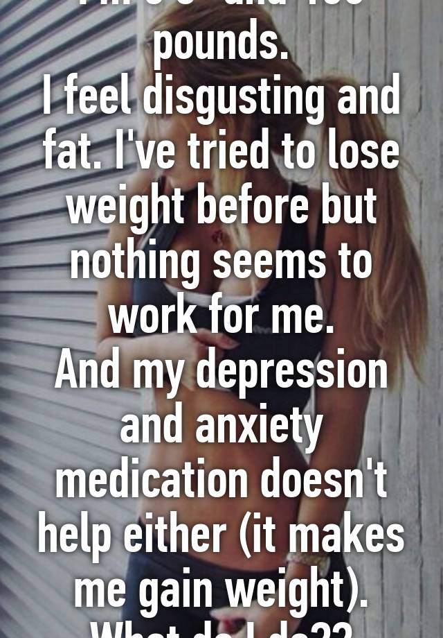 depression anxiety weight loss