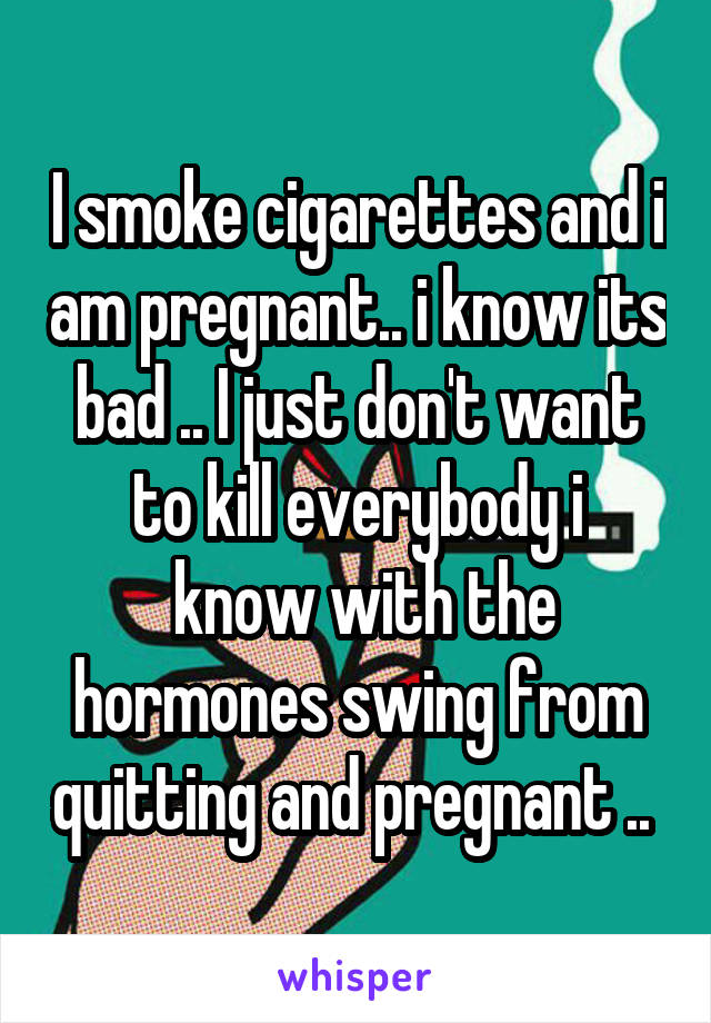 ways to quit smoking cigarettes while pregnant
