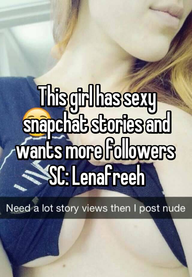 Free snapchat sexy Snapchat girls