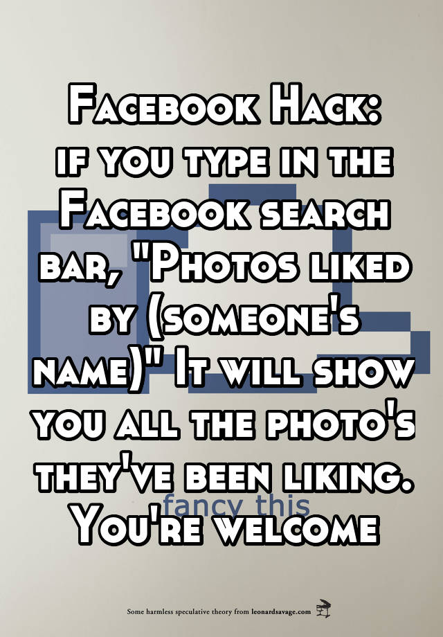 Facebook someone on by photos liked How to