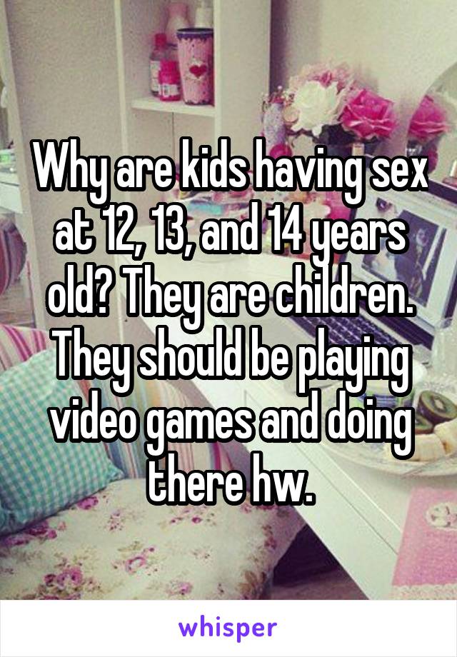 Sex games for 12 year olds
