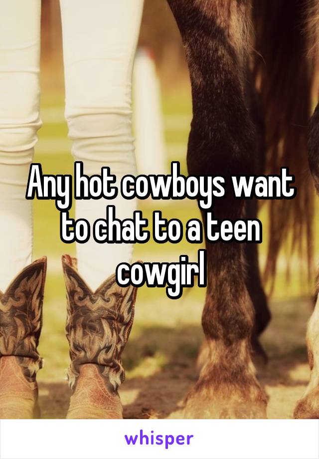 Hot Teen Cowgirl
