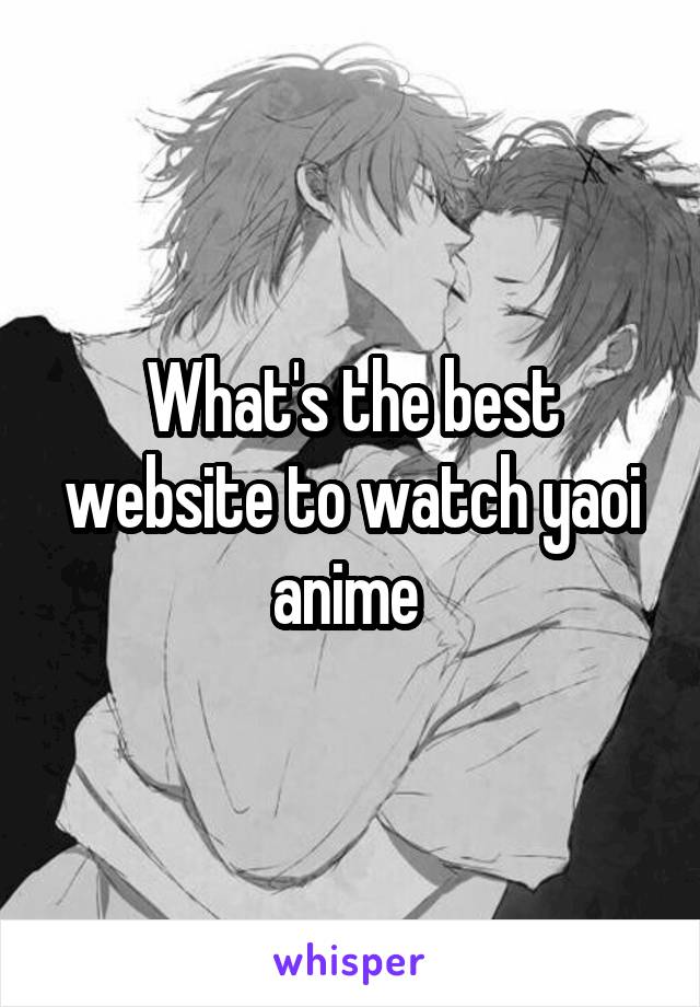 where can i watch yaoi anime online for free