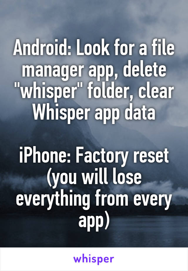 whisper app iphone