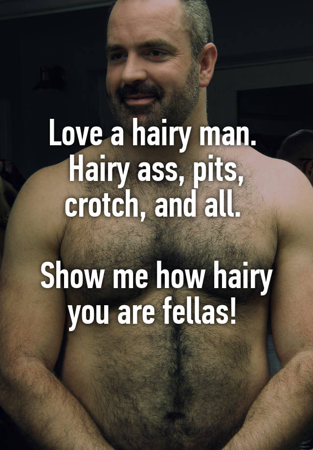 Hairy men ass