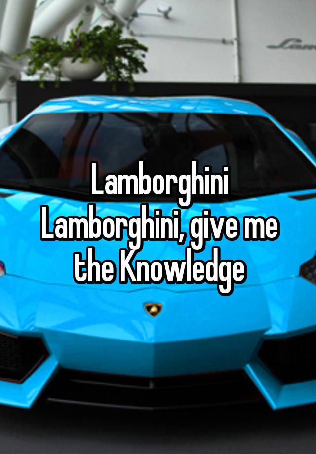 lamborghini knowledge ad