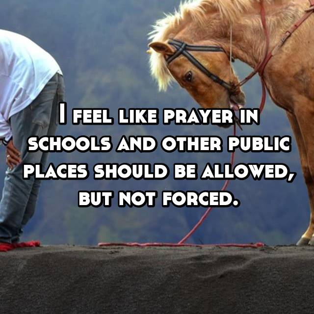 Prayer should be allowed in schools