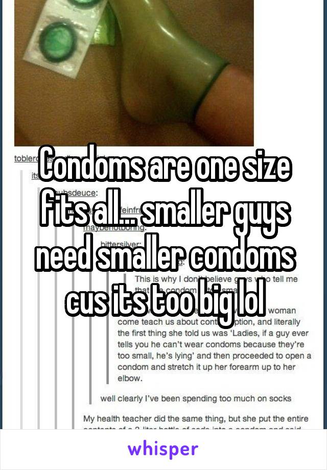 small size condoms