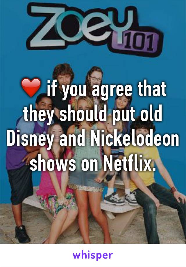 disney and nickelodeon shows on netflix