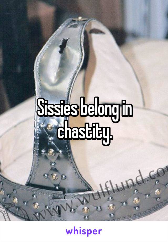 Sissy chastity