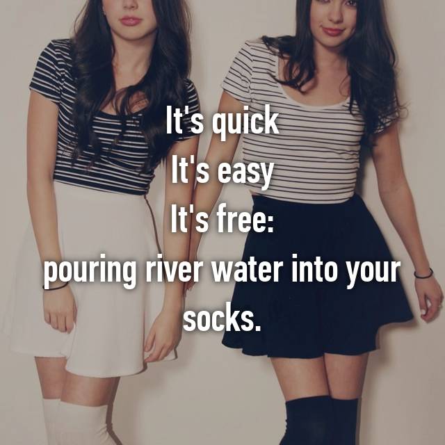 river water socks