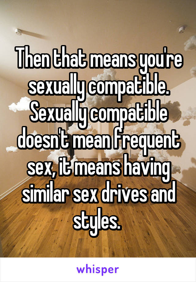 how to know if you re sexually compatible