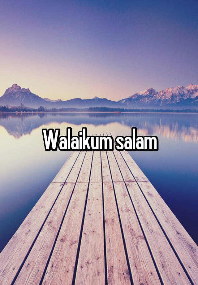 walaikum-salam