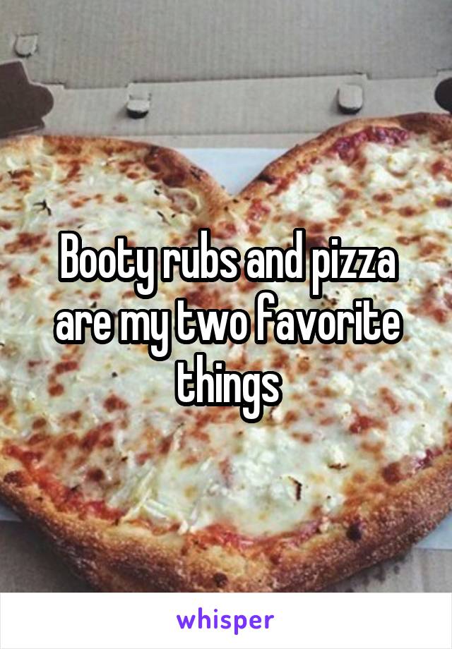Pizza booty n Menus for