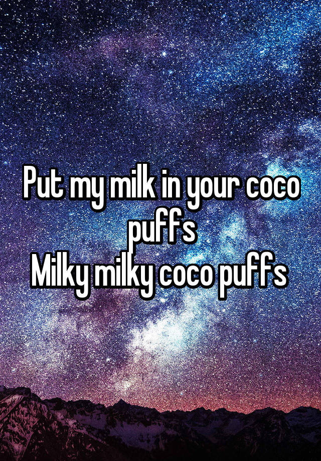 Puffs coco milky milky Black Eyed