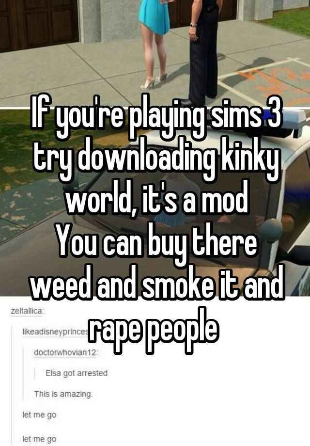 the sims 3 kinky world