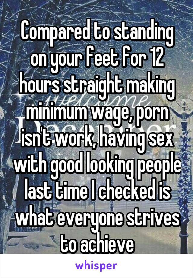 People Having Sex Standing - Compared to standing on your feet for 12 hours straight ...