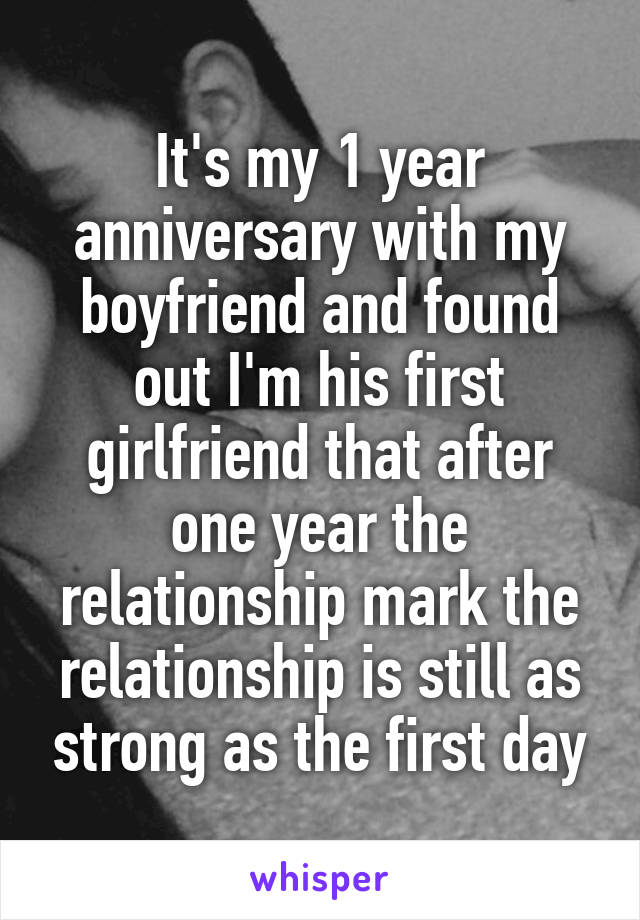 first year relationship anniversary