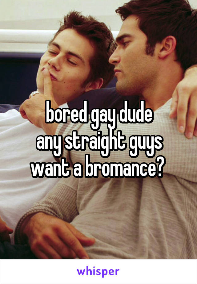 Straight men bromance