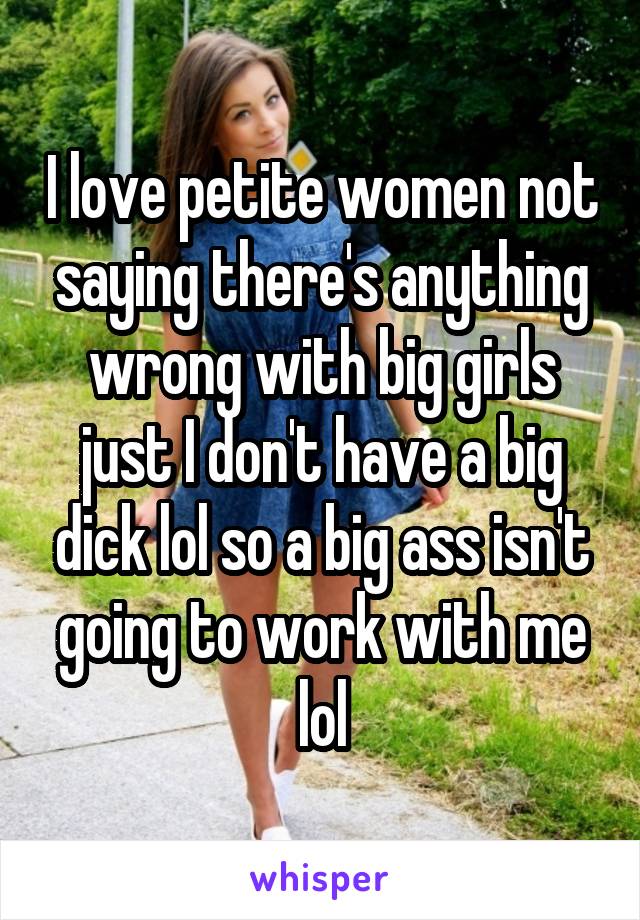 Petite girls with big ass