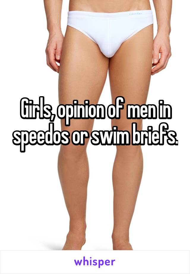 Women who like speedos