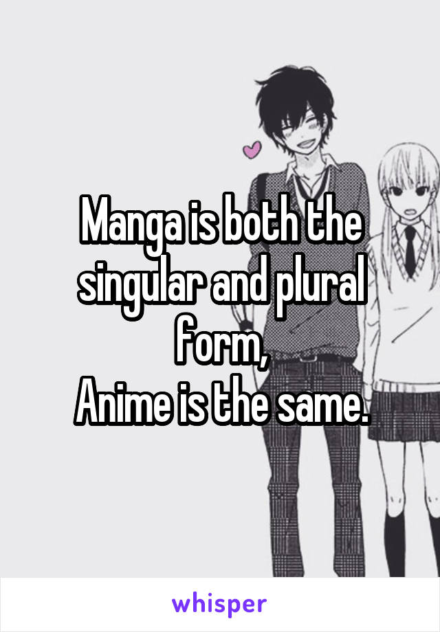 Featured image of post Anime Plural What is the plural of anime