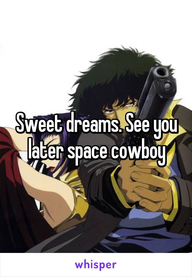 Sweet Dreams See You Later Space Cowboy