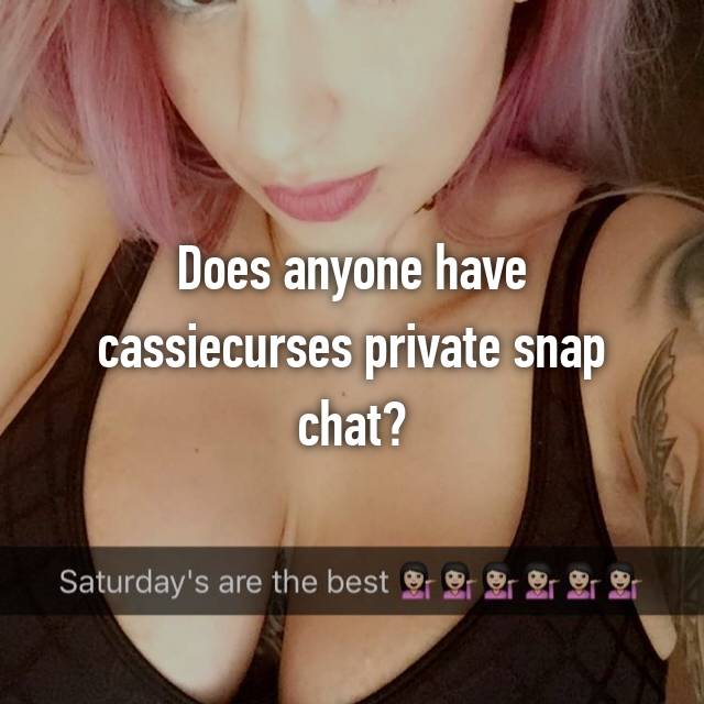 Cassie curses snapchat