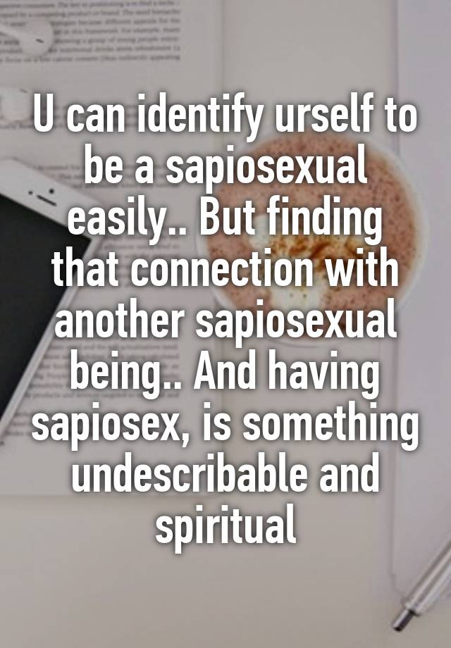 Sapiosex What Does