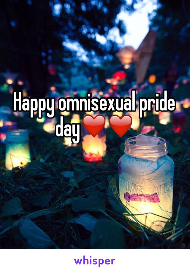 Day omnisexual pride Day of
