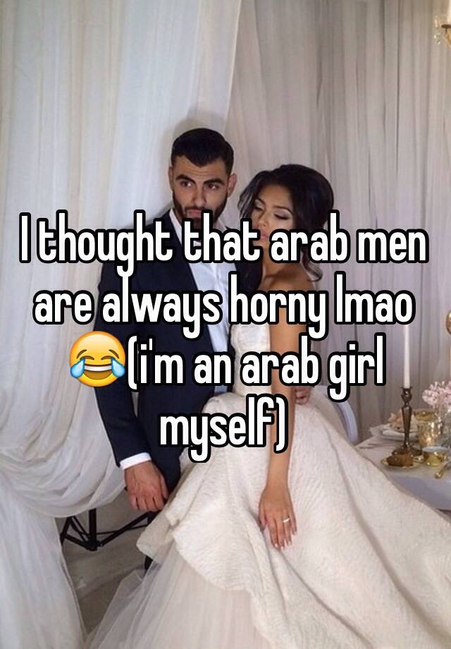 Horny arab men