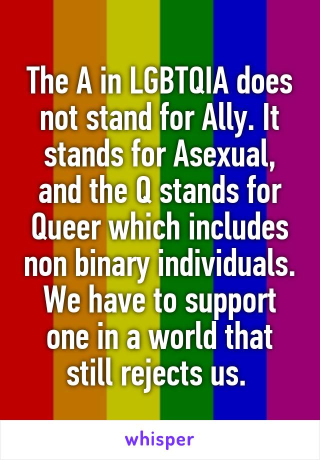 What Does The A Stand For In Lgbtqia