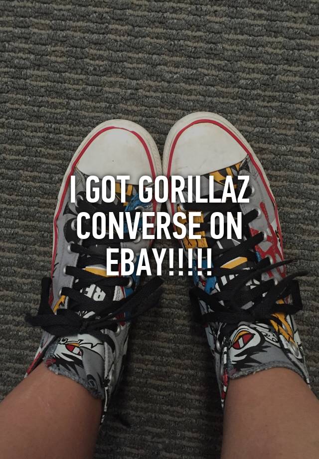 gorillaz converse ebay