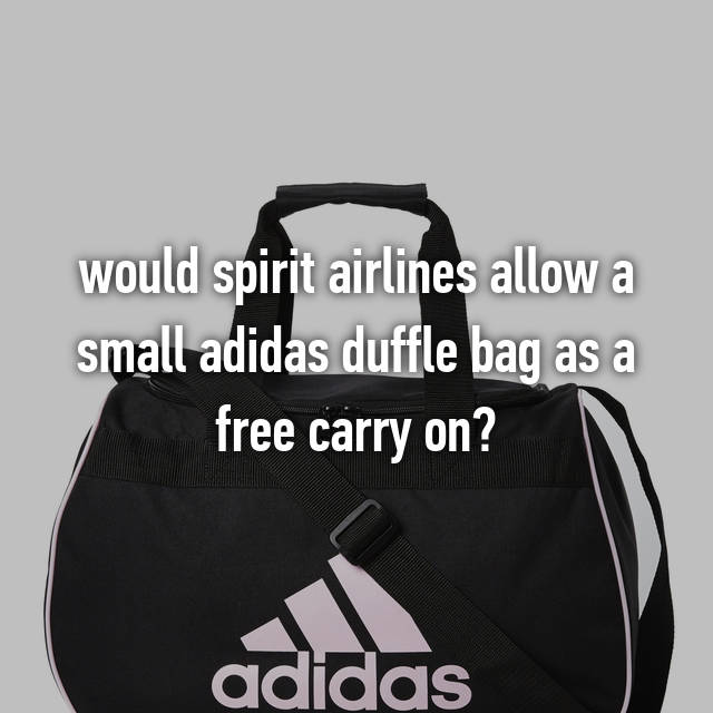 spirit airlines duffle bag