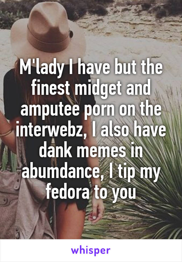 Midget Cowboy Porn - M'lady I have but the finest midget and amputee porn on the ...