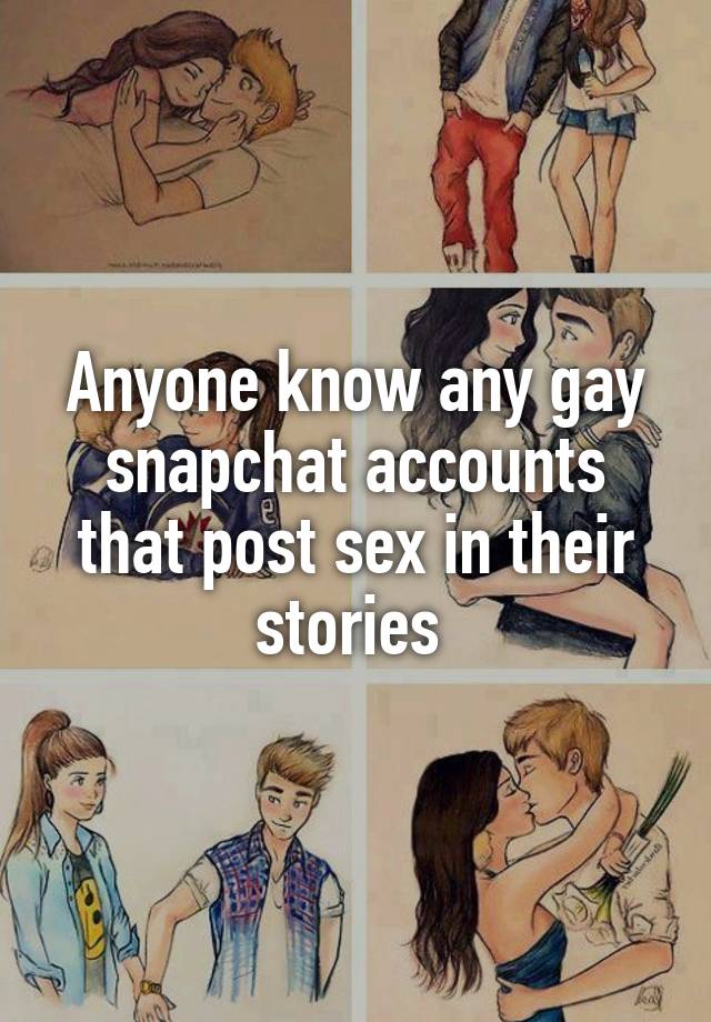 gay snapchat users with stories